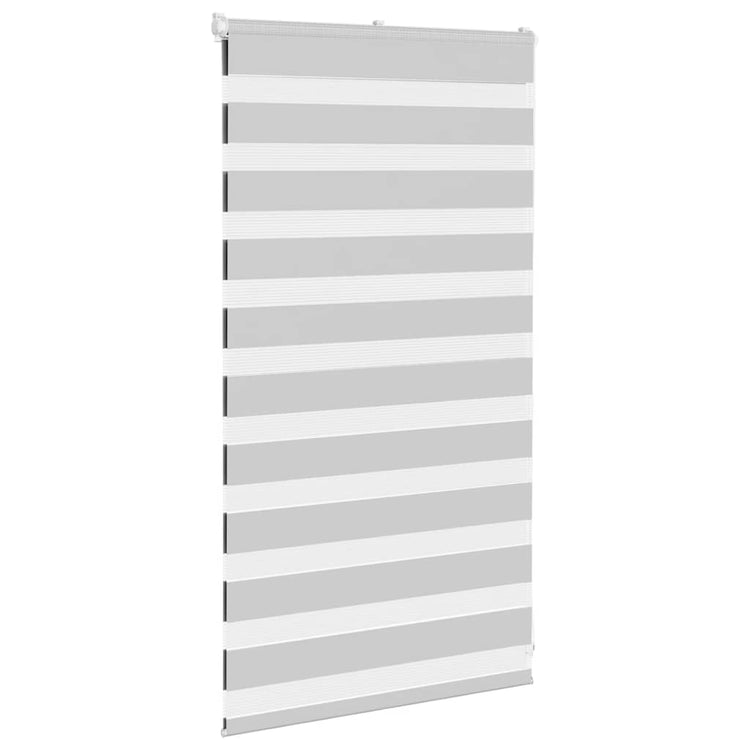 Vidaxl Zebra Roller Blind 75x100 cm Stoffbreite 70,9 cm hellgrau