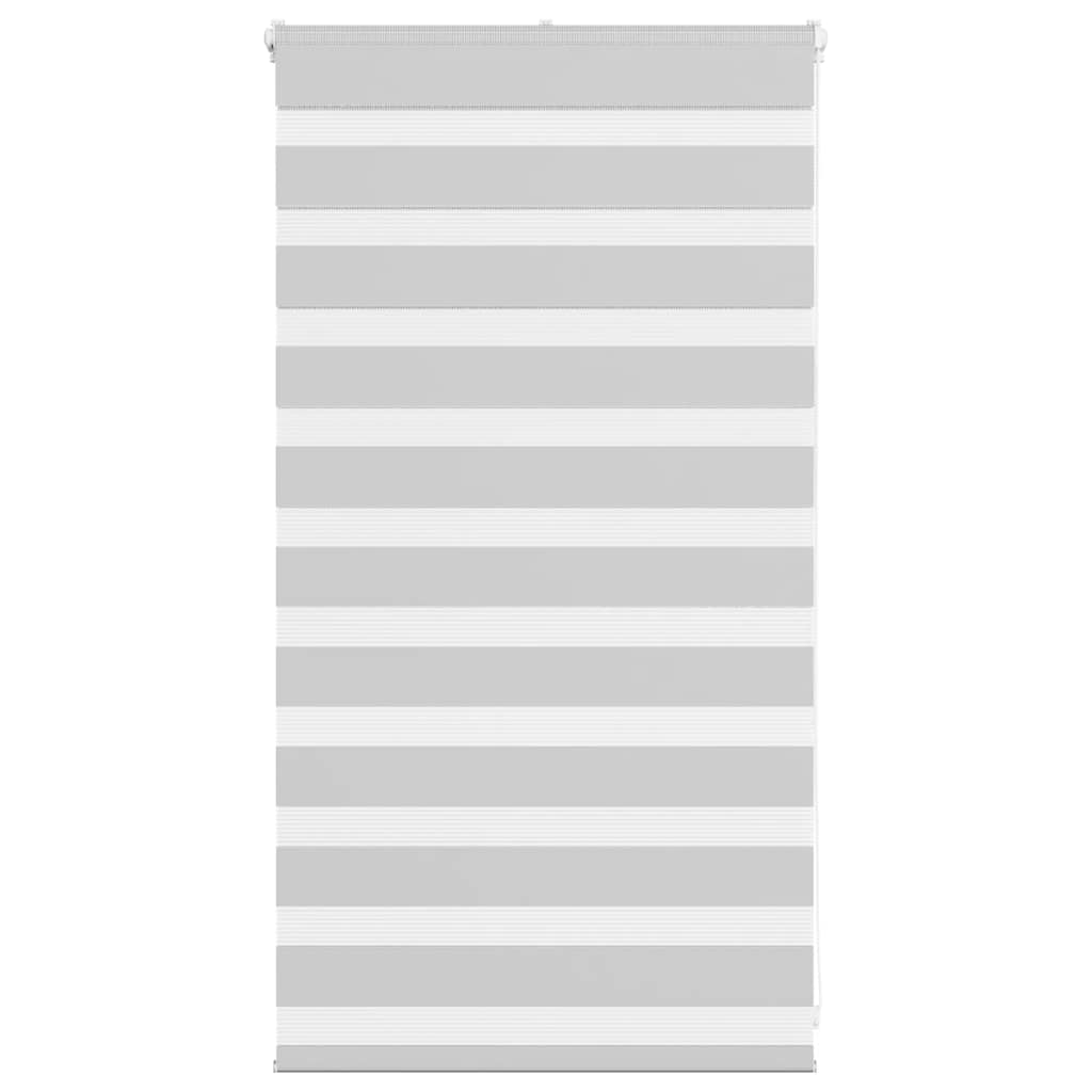 Vidaxl Zebra Roller Blind 80x100 cm Staubbreite 75,9 cm hellgrau
