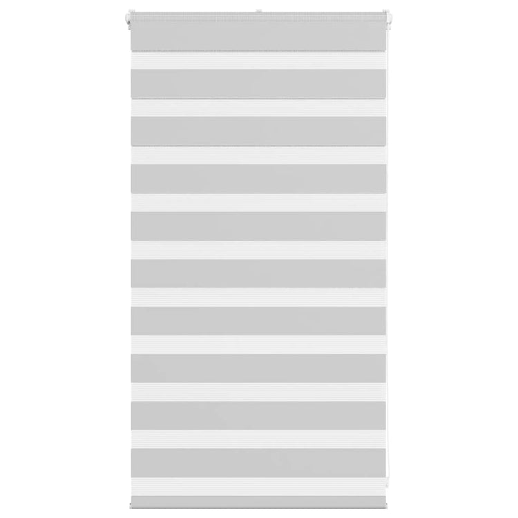Vidaxl Zebra Roller Blind 80x100 cm Staubbreite 75,9 cm hellgrau