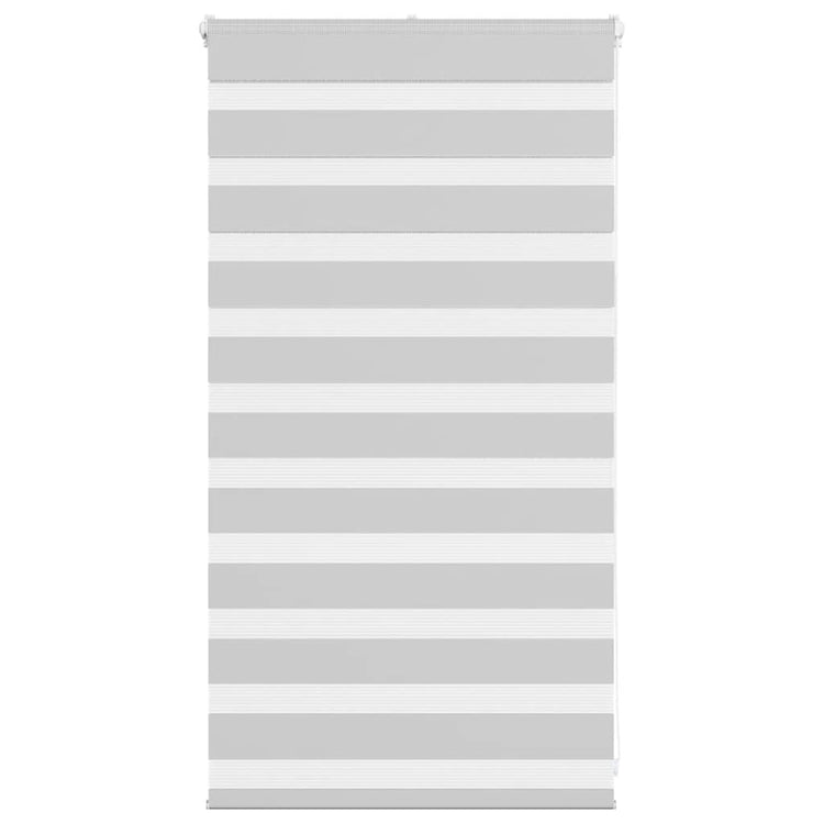 Vidaxl Zebra Roller Blind 85x100 cm Stoffbreite 80,9 cm hellgrau