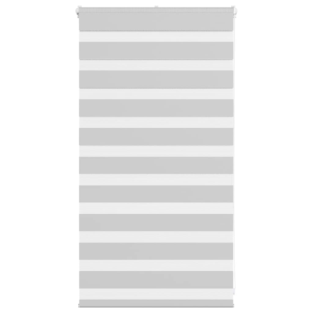 Vidaxl Zebra Roller Blind 90x100 cm Stoffbreite 85,9 cm hellgrau