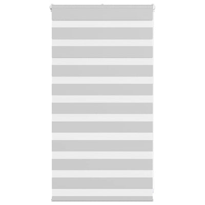Vidaxl Zebra Roller Blind 90x100 cm Stoffbreite 85,9 cm hellgrau