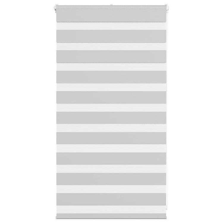 Vidaxl Zebra Roller Blind 90x100 cm Stoffbreite 85,9 cm hellgrau