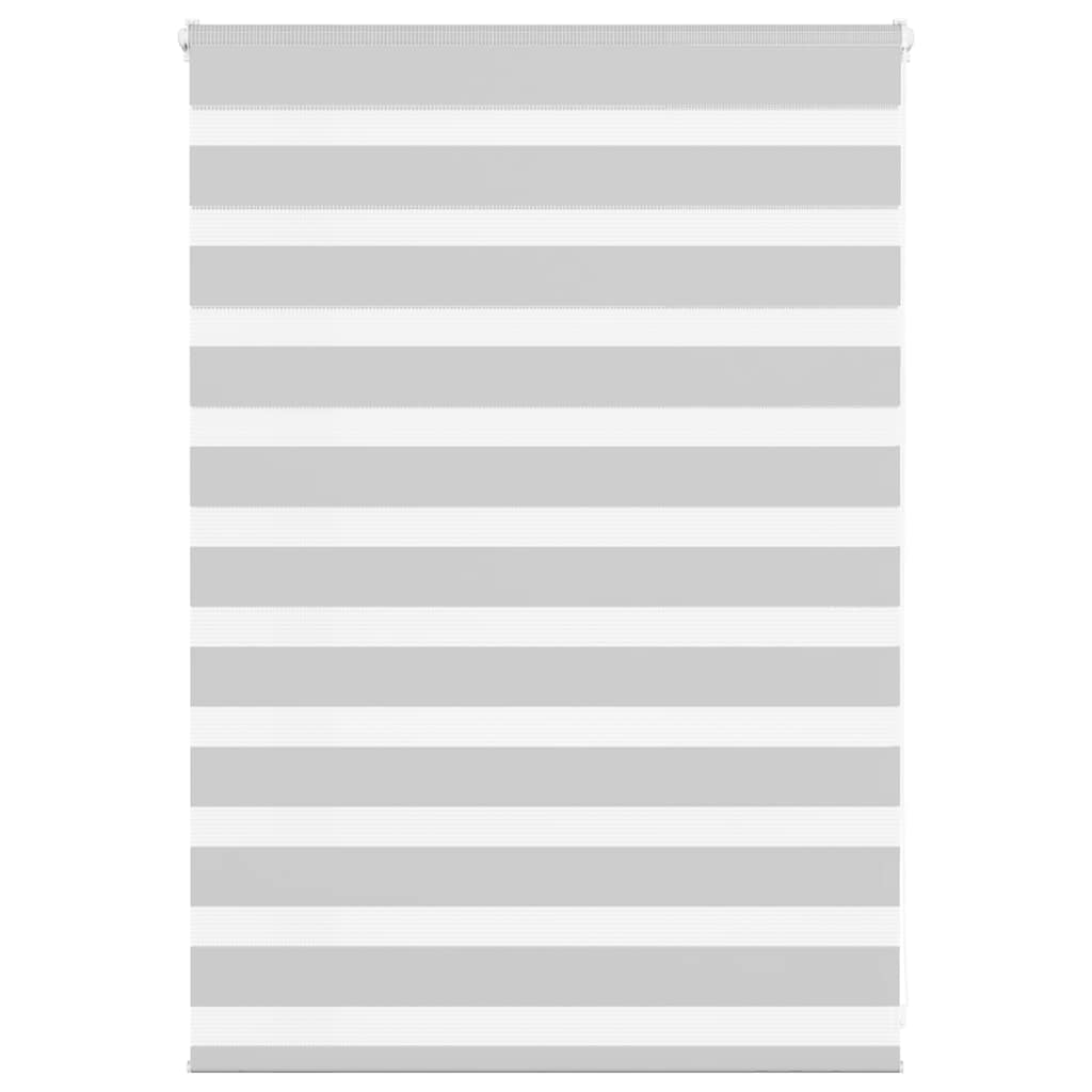 Vidaxl Zebra Roller Blind 100x100 cm Stoffbreite 95,9 cm hellgrau