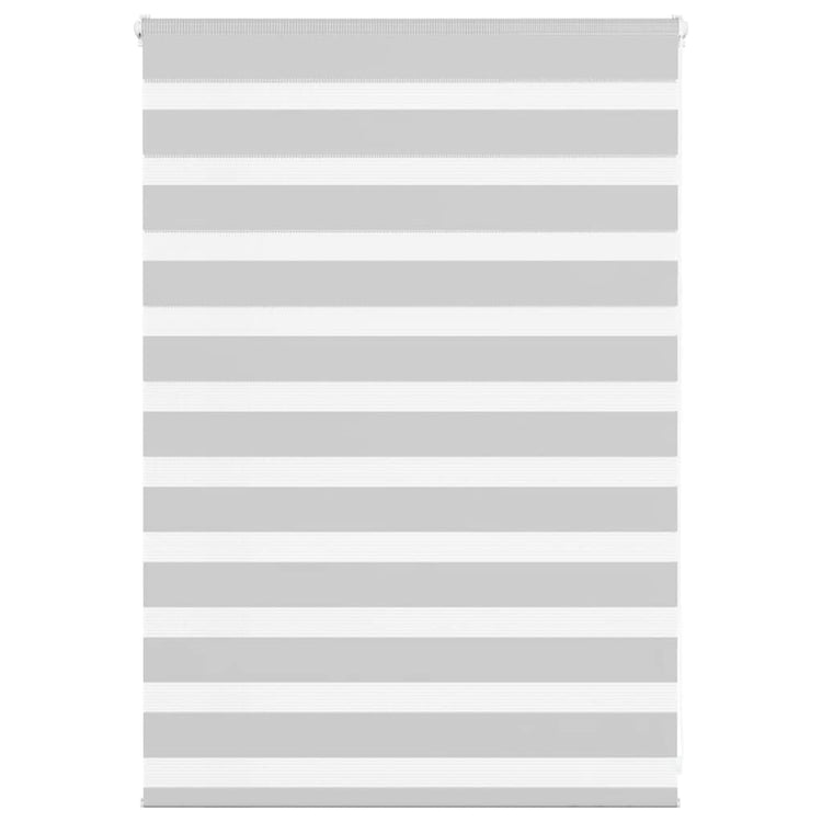 Vidaxl Zebra Roller Blind 105x100 cm Stoffbreite 100,9 cm hellgrau