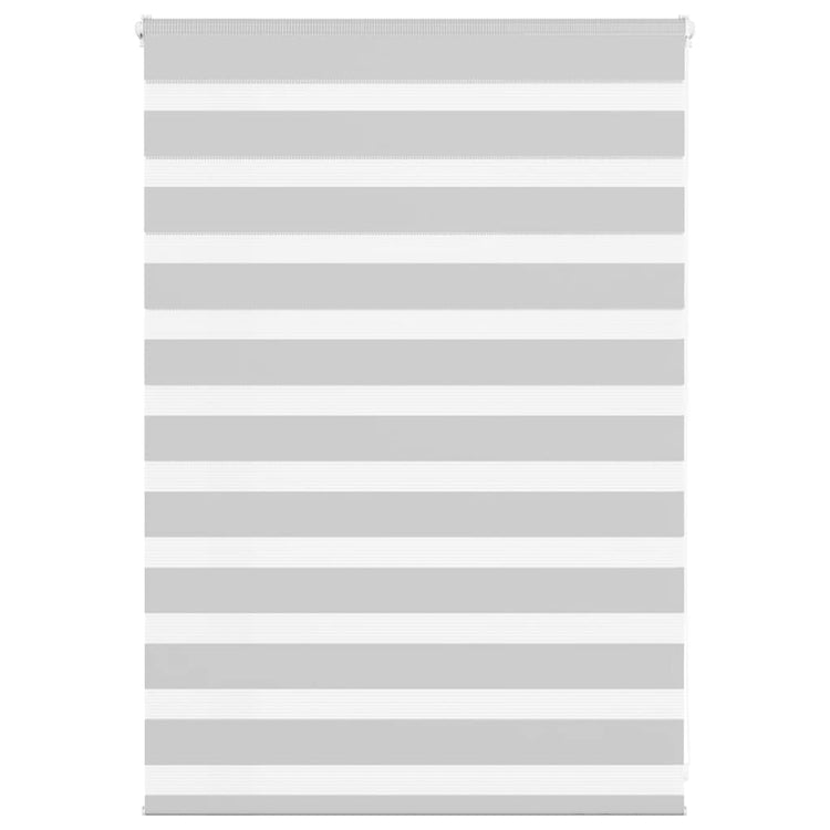 Vidaxl Zebra Roller Blind 110x100 cm Stoffbreite 105,9 cm hellgrau