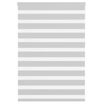 Vidaxl Zebra Roller Blind 115x100 cm Stoffbreite 110,9 cm hellgrau