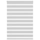 Vidaxl Zebra Roller Blind 115x100 cm Stoffbreite 110,9 cm hellgrau