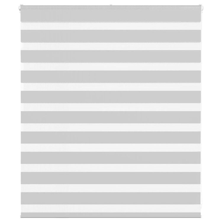 Vidaxl Zebra Roller Blind 120x100 cm Stoffbreite 115,9 cm hellgrau
