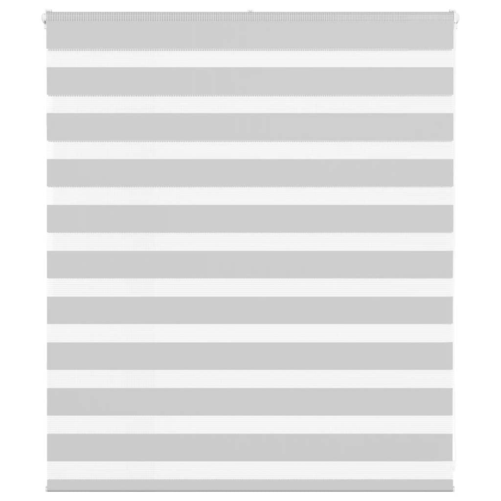 Vidaxl Zebra Roller Blind 125x100 cm Stoffbreite 120,9 cm hellgrau