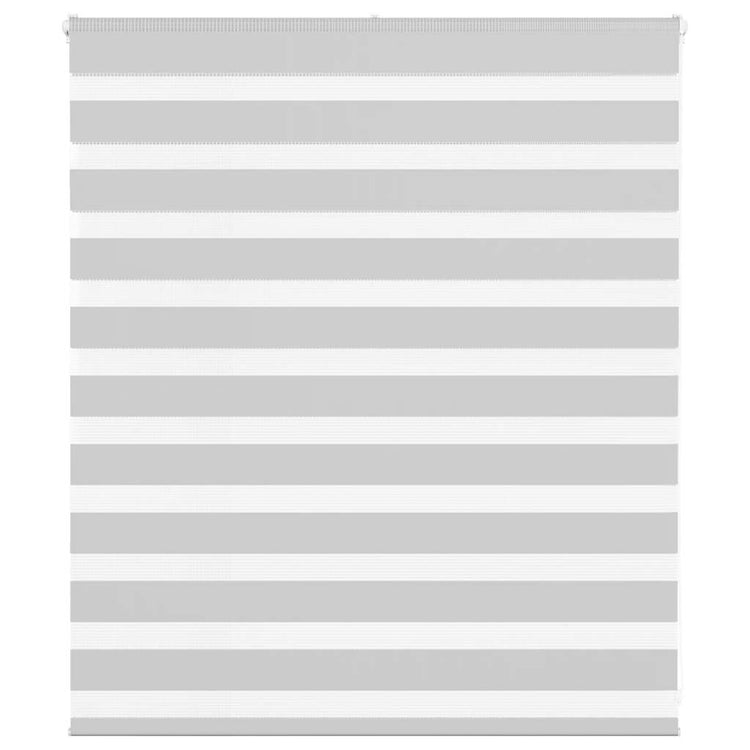 Vidaxl Zebra Roller Blind 125x100 cm Stoffbreite 120,9 cm hellgrau
