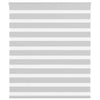 Vidaxl Zebra Roller Blind 130x100 cm Staubbreite 125,9 cm hellgrau