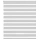 Vidaxl Zebra Roller Blind 130x100 cm Staubbreite 125,9 cm hellgrau