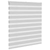 Vidaxl Zebra Roller Blind 130x100 cm Staubbreite 125,9 cm hellgrau