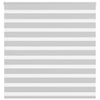Vidaxl Zebra Roller Blind 140x100 cm Staubbreite 135,9 cm hellgrau
