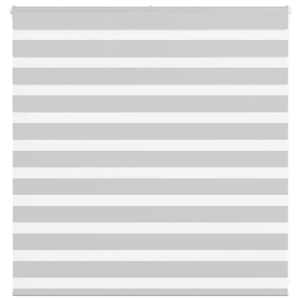 Vidaxl Zebra Roller Blind 140x100 cm Staubbreite 135,9 cm hellgrau