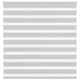 Vidaxl Zebra Roller Blind 140x100 cm Staubbreite 135,9 cm hellgrau