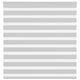 Vidaxl Zebra Roller Blind 145x100 cm Stoffbreite 140,9 cm hellgrau