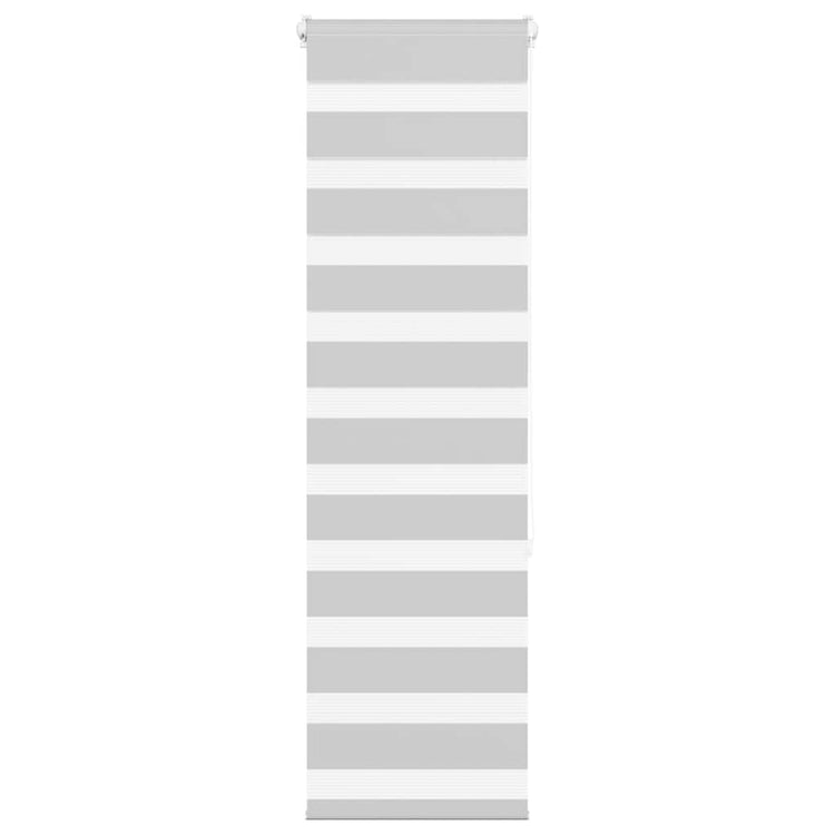 Vidaxl Zebra Roller Blind 45x150 cm Staubbreite 40,9 cm hellgrau