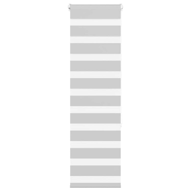 Vidaxl Zebra Roller Blind 50x150 cm Stoffbreite 45,9 cm hellgrau