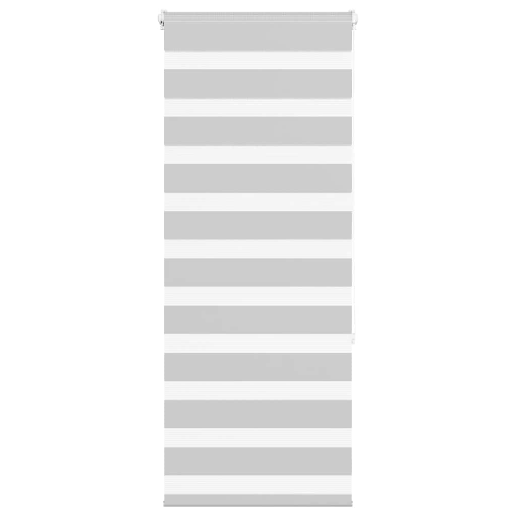 Vidaxl Zebra Roller Blind 55x150 cm Stoffbreite 50,9 cm hellgrau