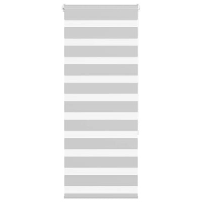 Vidaxl Zebra Roller Blind 65x150 cm Stoffbreite 60,9 cm hellgrau