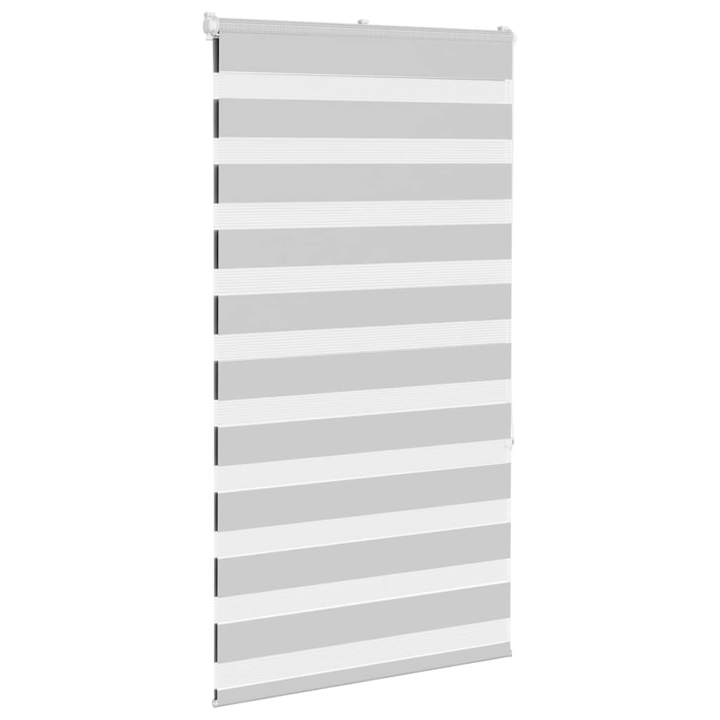 Vidaxl Zebra Roller Blind 75x150 cm Stoffbreite 70,9 cm hellgrau