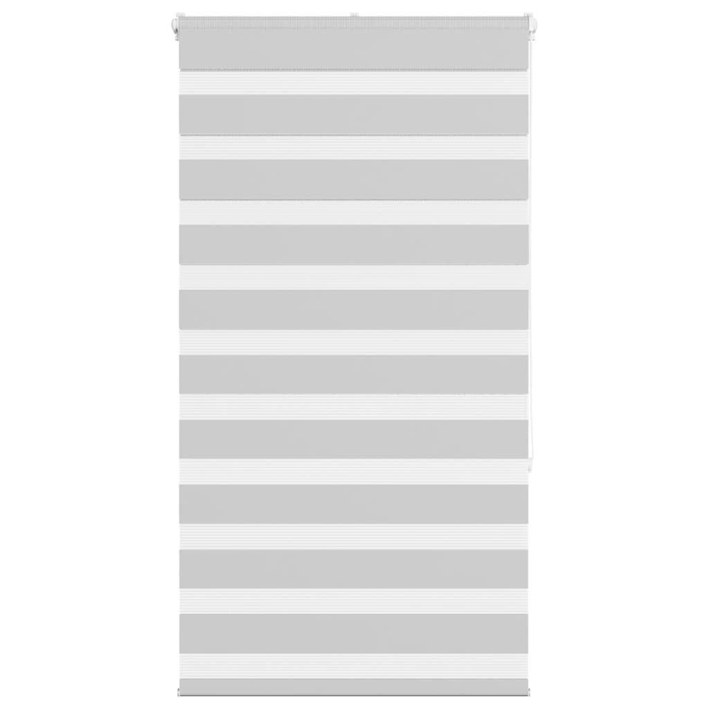Vidaxl Zebra Roller Blind 80x150 cm Staubbreite 75,9 cm hellgrau
