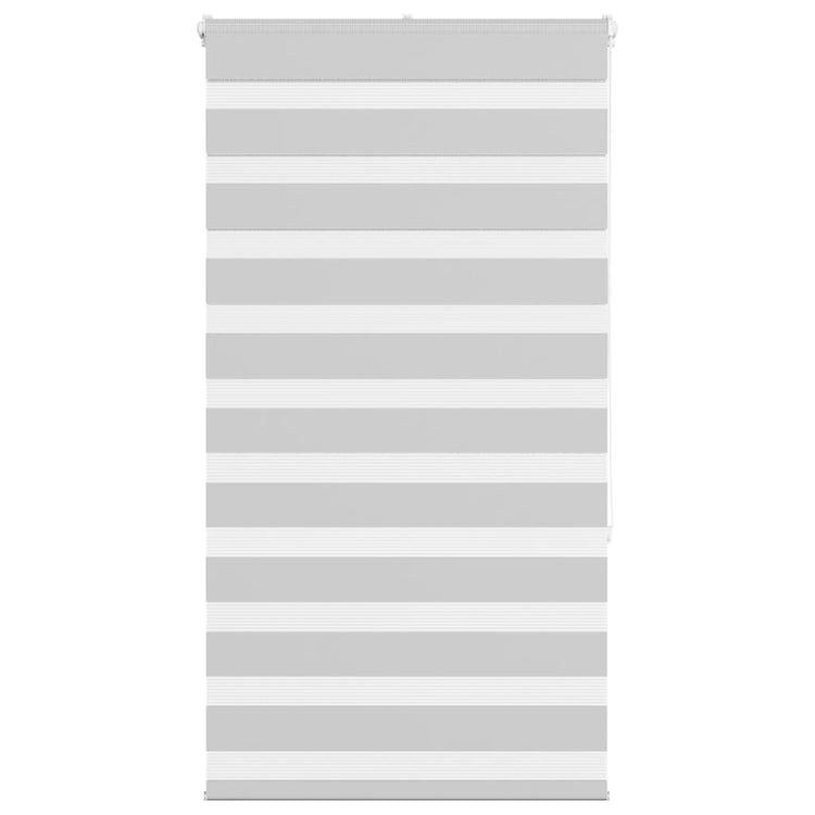 Vidaxl Zebra Roller Blind 80x150 cm Staubbreite 75,9 cm hellgrau