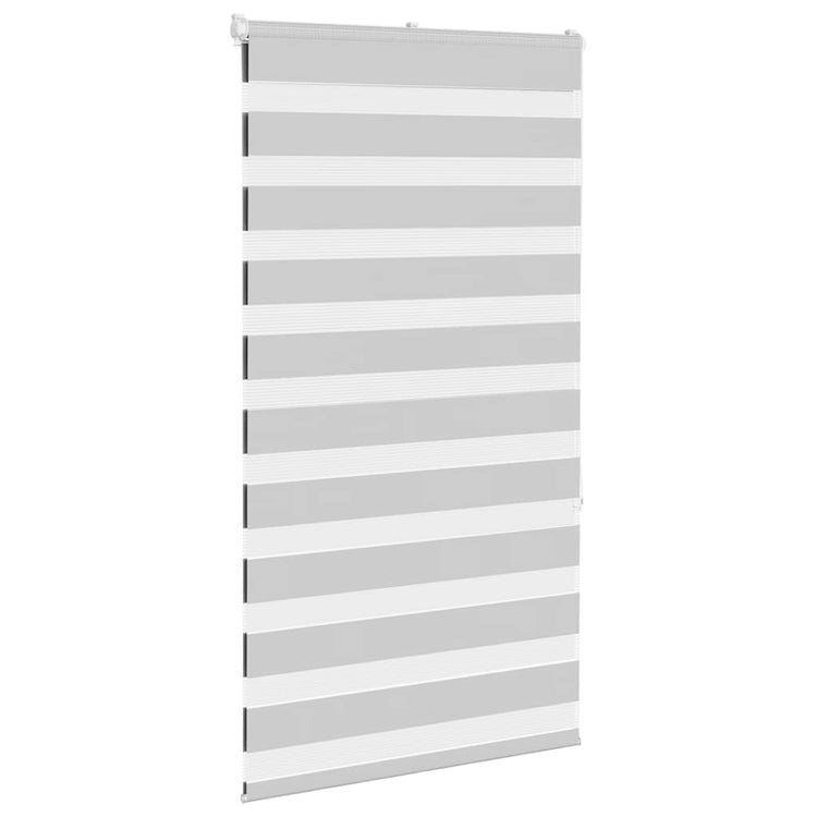 Vidaxl Zebra Roller Blind 80x150 cm Staubbreite 75,9 cm hellgrau