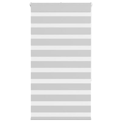 Vidaxl Zebra Roller Blind 85x150 cm Staubbreite 80,9 cm hellgrau
