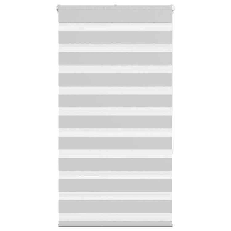 Vidaxl Zebra Roller Blind 90x150 cm Stoffbreite 85,9 cm hellgrau