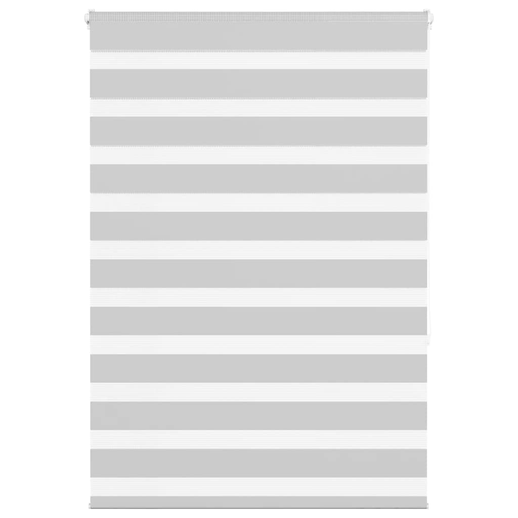 Vidaxl Zebra Roller Blind 95x150 cm Staubbreite 90,9 cm hellgrau