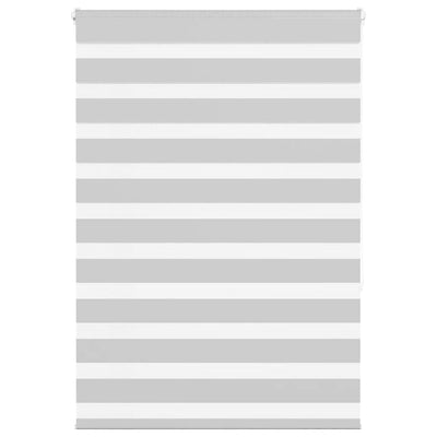 Vidaxl Zebra Roller Blind 95x150 cm Staubbreite 90,9 cm hellgrau