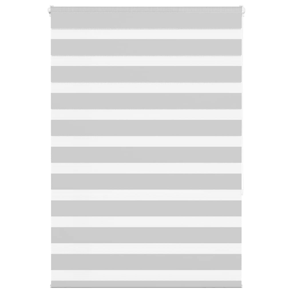 Vidaxl Zebra Roller Blind 100x150 cm Staubbreite 95,9 cm hellgrau