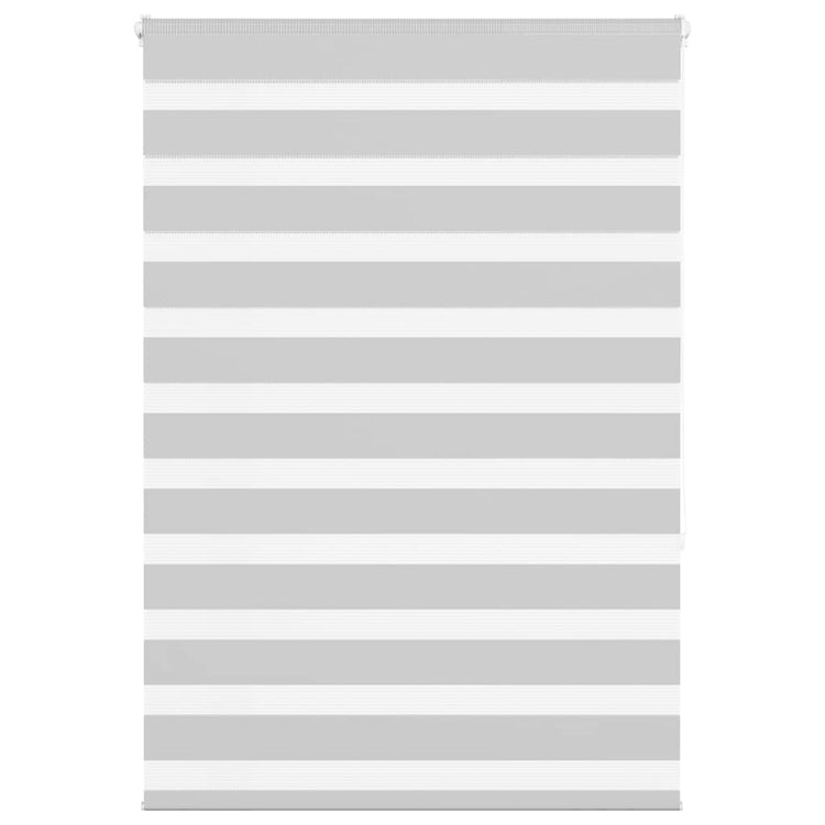 Vidaxl Zebra Roller Blind 100x150 cm Staubbreite 95,9 cm hellgrau