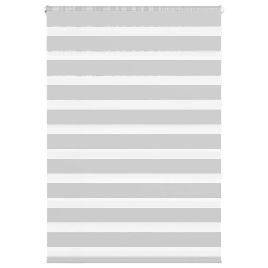 Vidaxl Zebra Roller Blind 105x150 cm Stoffbreite 100,9 cm hellgrau