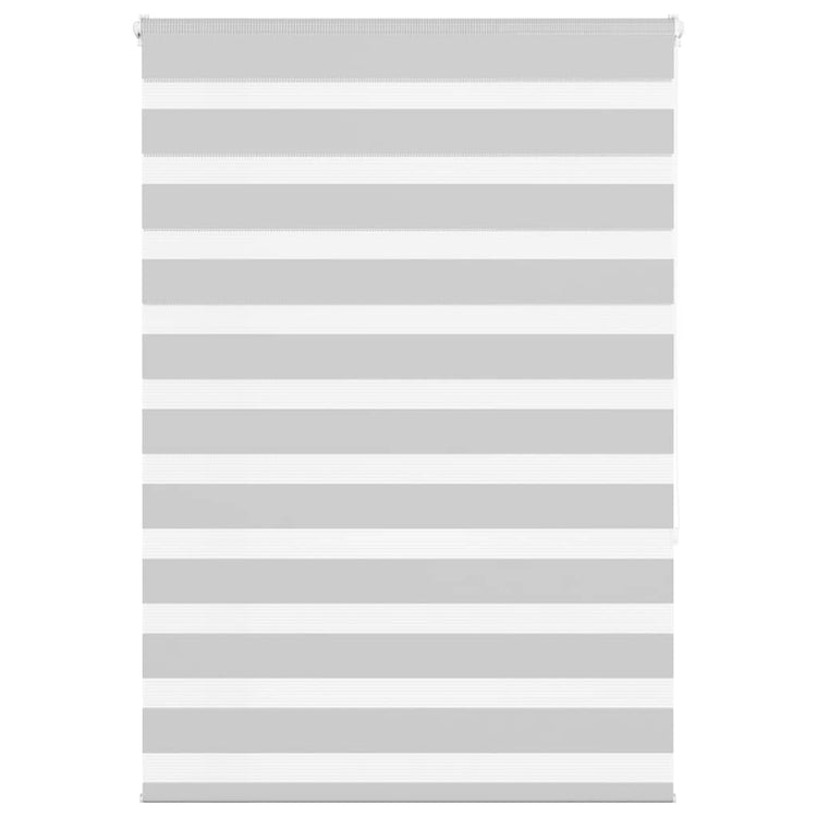 Vidaxl Zebra Roller Blind 105x150 cm Stoffbreite 100,9 cm hellgrau