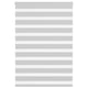 Vidaxl Zebra Roller Blind 115x150 cm Staubbreite 110,9 cm hellgrau