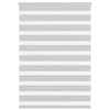 Vidaxl Zebra Roller Blind 115x150 cm Staubbreite 110,9 cm hellgrau