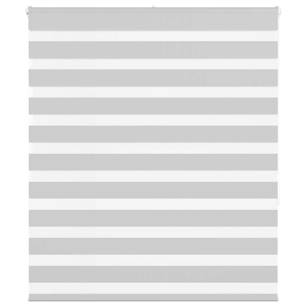 Vidaxl Zebra Roller Blind 120x150 cm Staubbreite 115,9 cm hellgrau