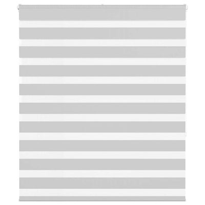 Vidaxl Zebra Roller Blind 120x150 cm Staubbreite 115,9 cm hellgrau