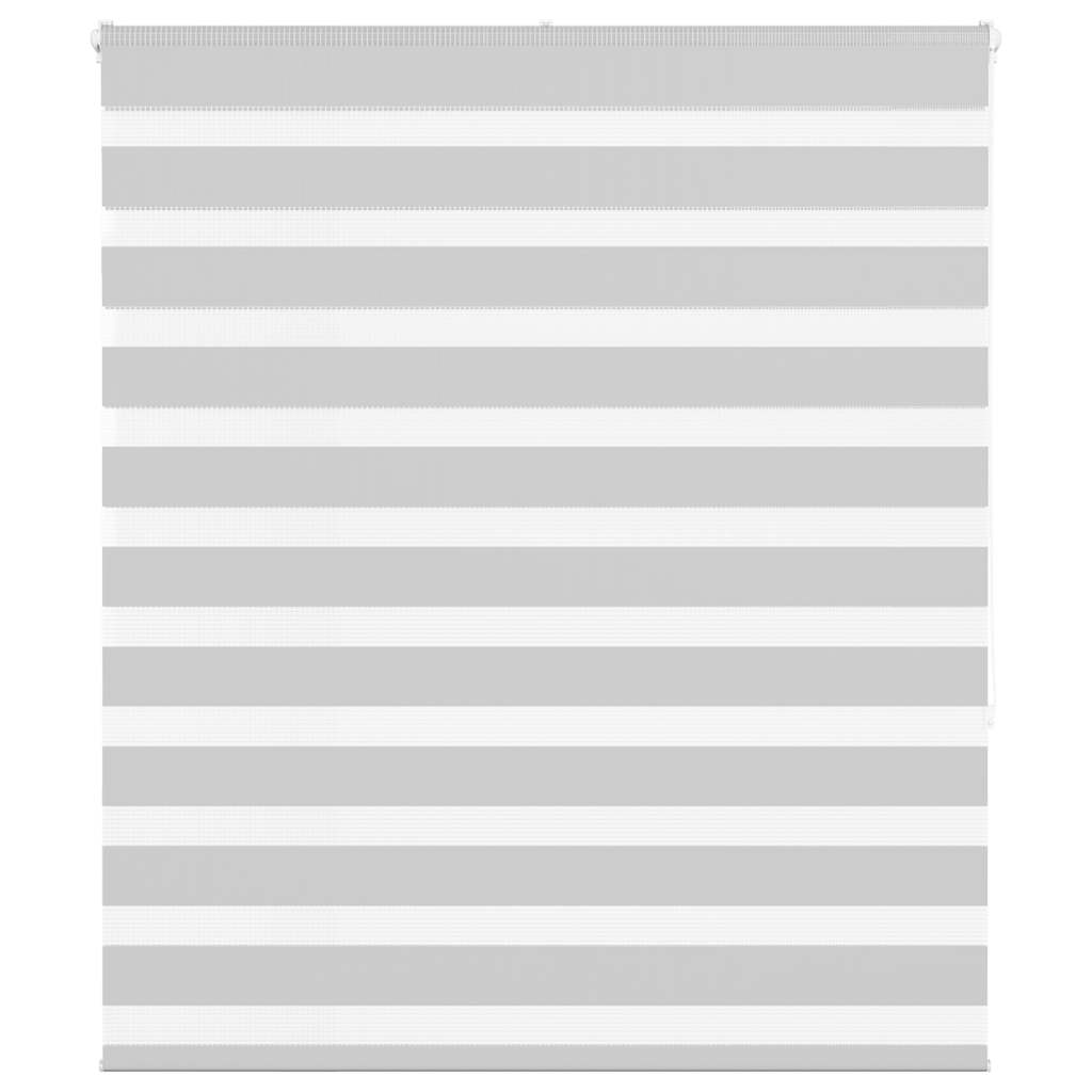 Vidaxl Zebra Roller Blind 105x150 cm Stoffbreite 100,9 cm hellgrau