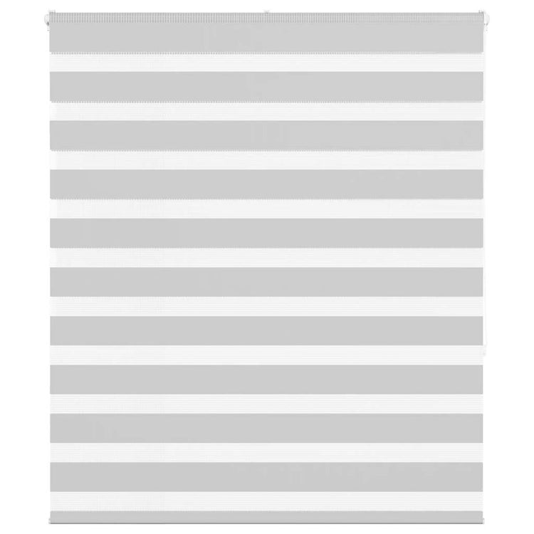 Vidaxl Zebra Roller Blind 130x150 cm Staubbreite 125,9 cm hellgrau