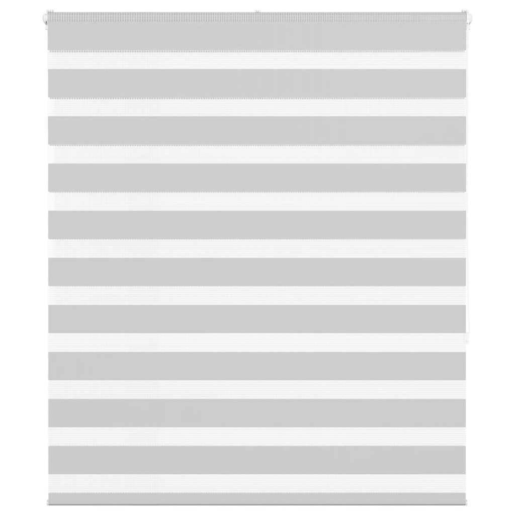 Vidaxl Zebra Roller Blind 135x150 cm Staubbreite 130,9 cm hellgrau