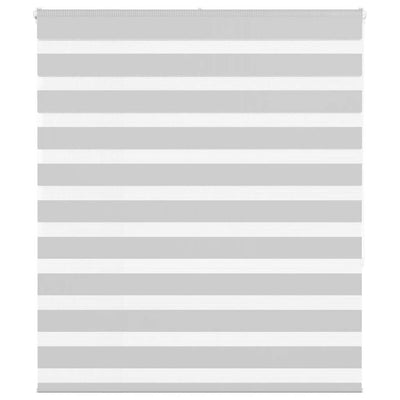 Vidaxl Zebra Roller Blind 135x150 cm Staubbreite 130,9 cm hellgrau