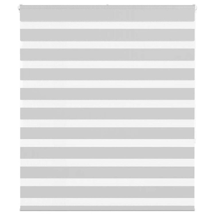 Vidaxl Zebra Roller Blind 135x150 cm Staubbreite 130,9 cm hellgrau