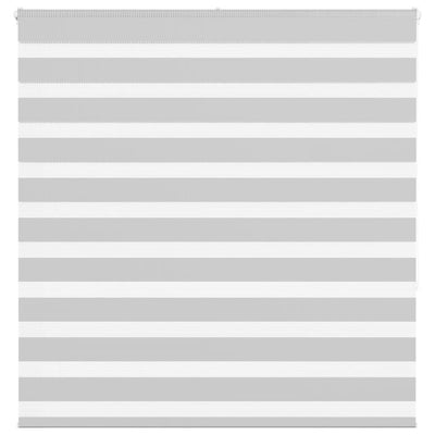 Vidaxl Zebra Roller Blind 145x150 cm Staubbreite 140,9 cm hellgrau