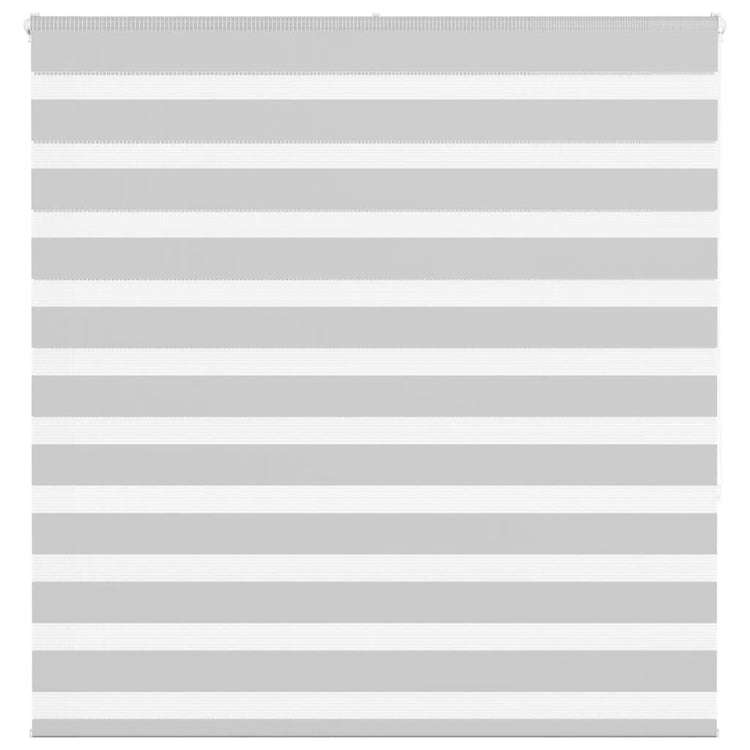 Vidaxl Zebra Roller Blind 145x150 cm Staubbreite 140,9 cm hellgrau