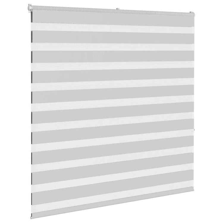 Vidaxl Zebra Roller Blind 150x150 cm Staubbreite 145,9 cm hellgrau